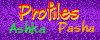 Profiles for Ashka and Pasha